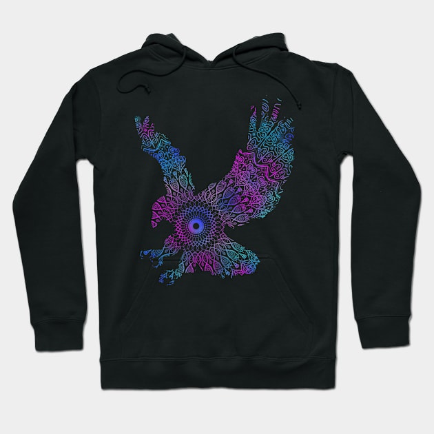 Eagle Mandala Hoodie by BilcosDesigns